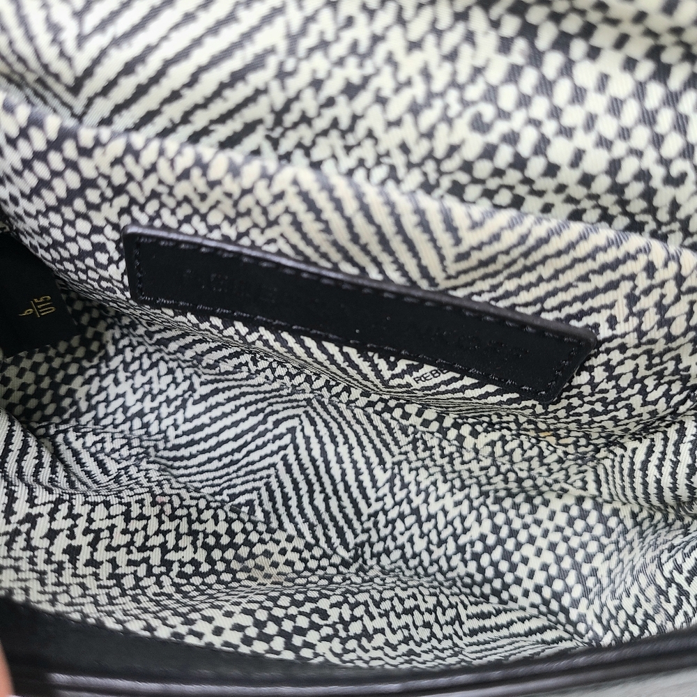 Rebecca Minkoff Love Mini Black Quilted Crossbody Bag - Picture 9 of 16